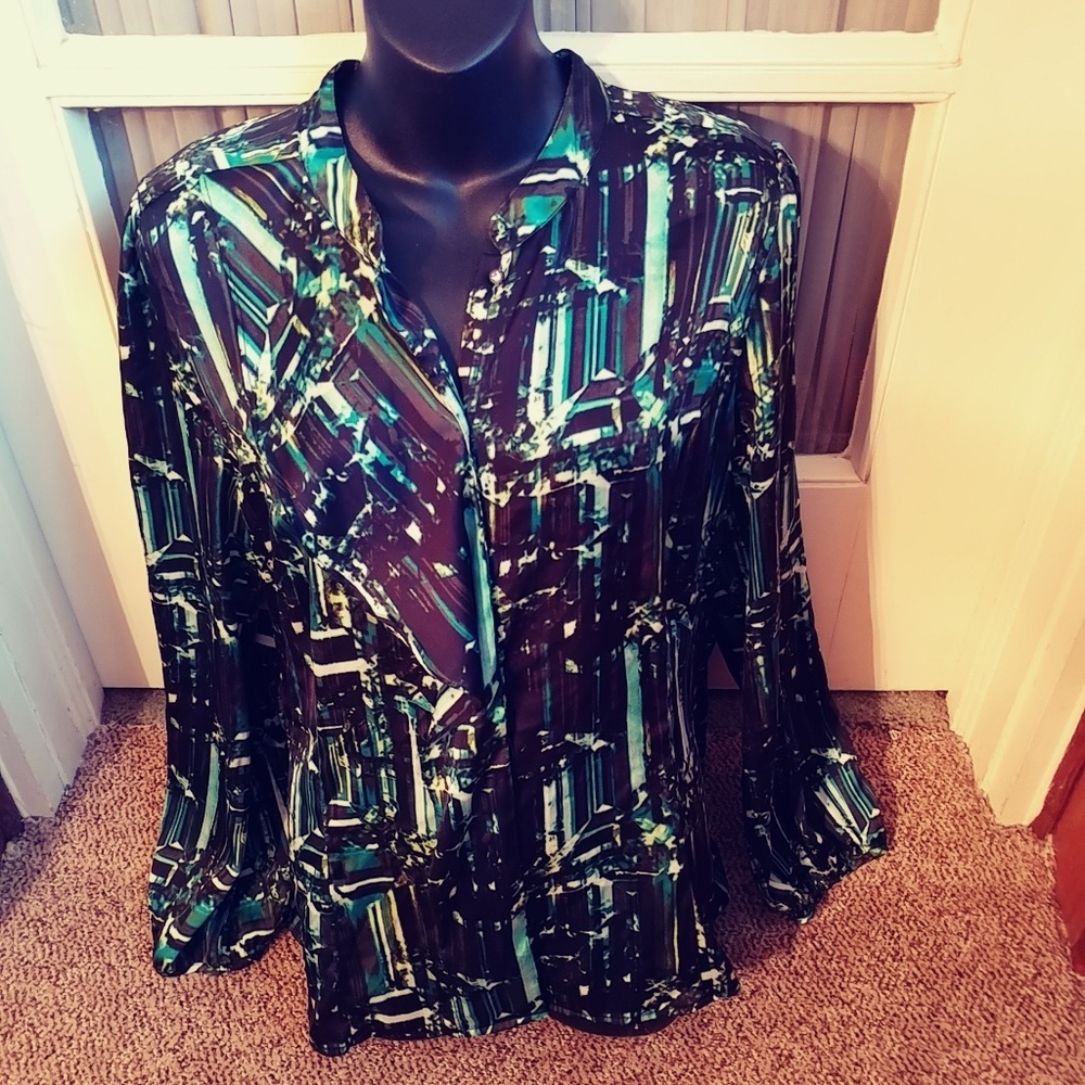 Worthington Career Attire Blouse Top Extra Large